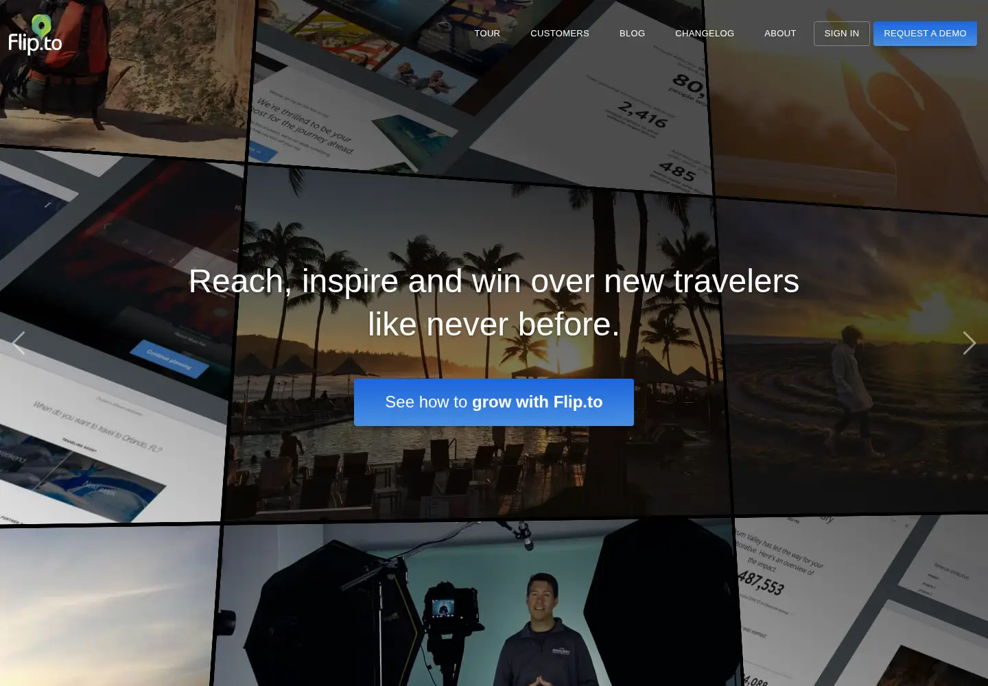 Screenshot of flipto.com