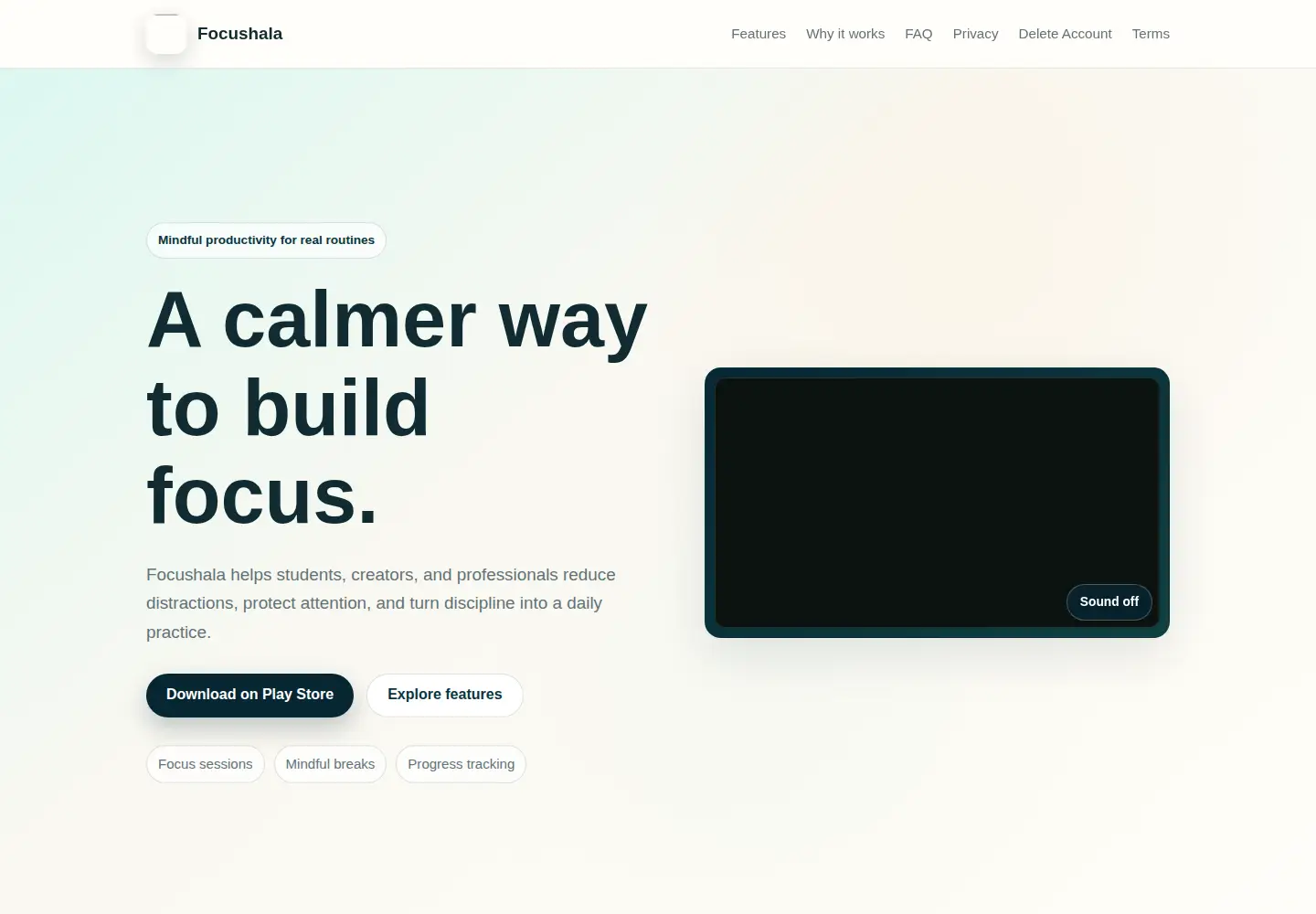 Screenshot of focushala.com