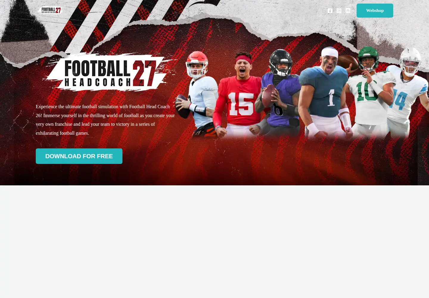 Screenshot of footballheadcoach.com