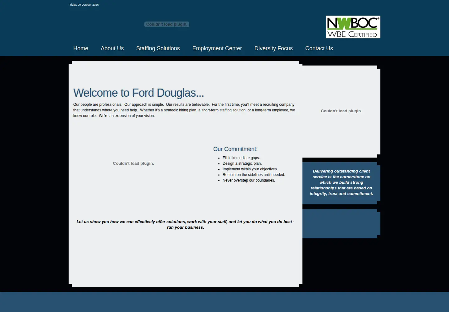 Captured homepage of forddouglas.com in the current scan