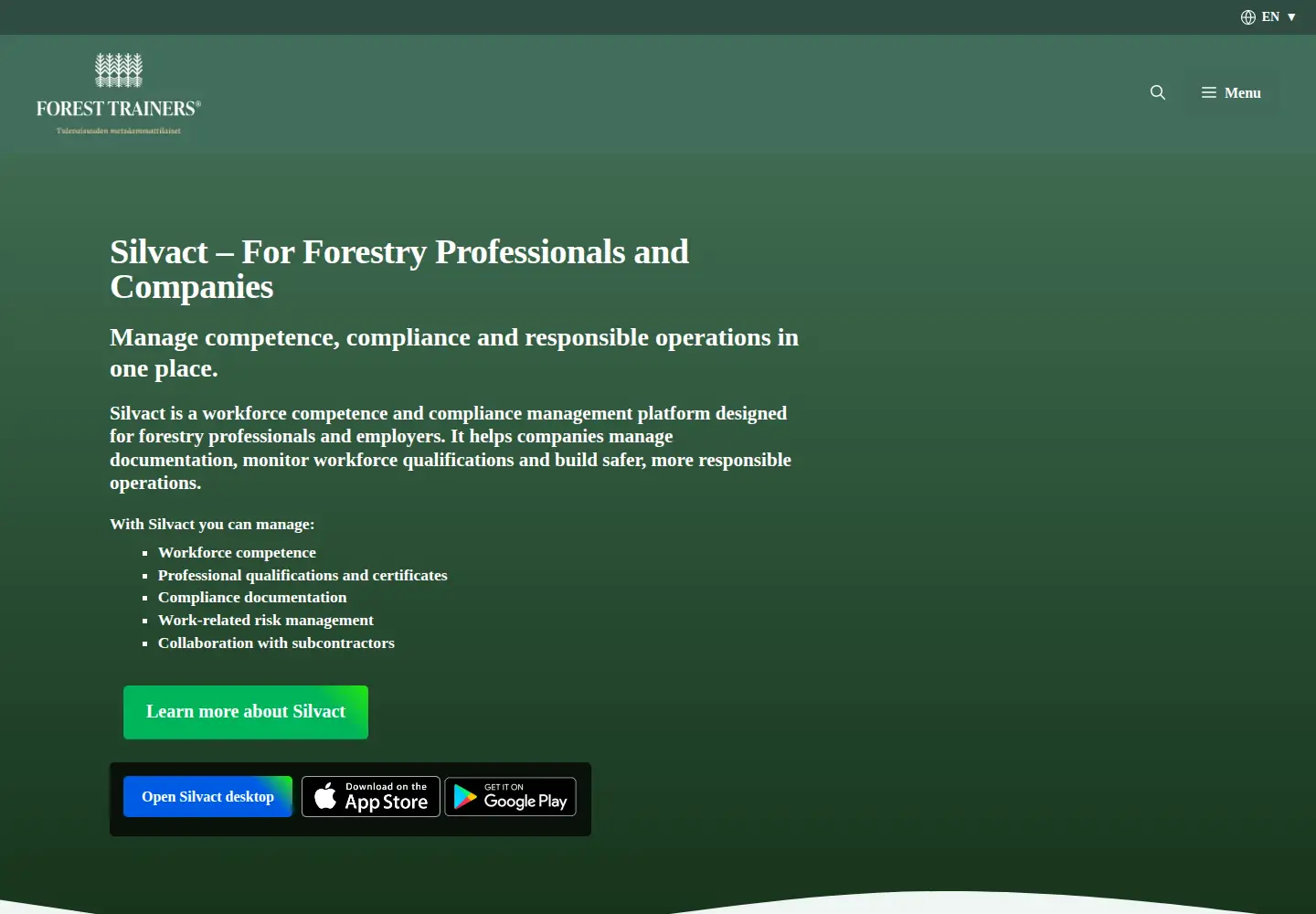 Screenshot of foresttrainers.com