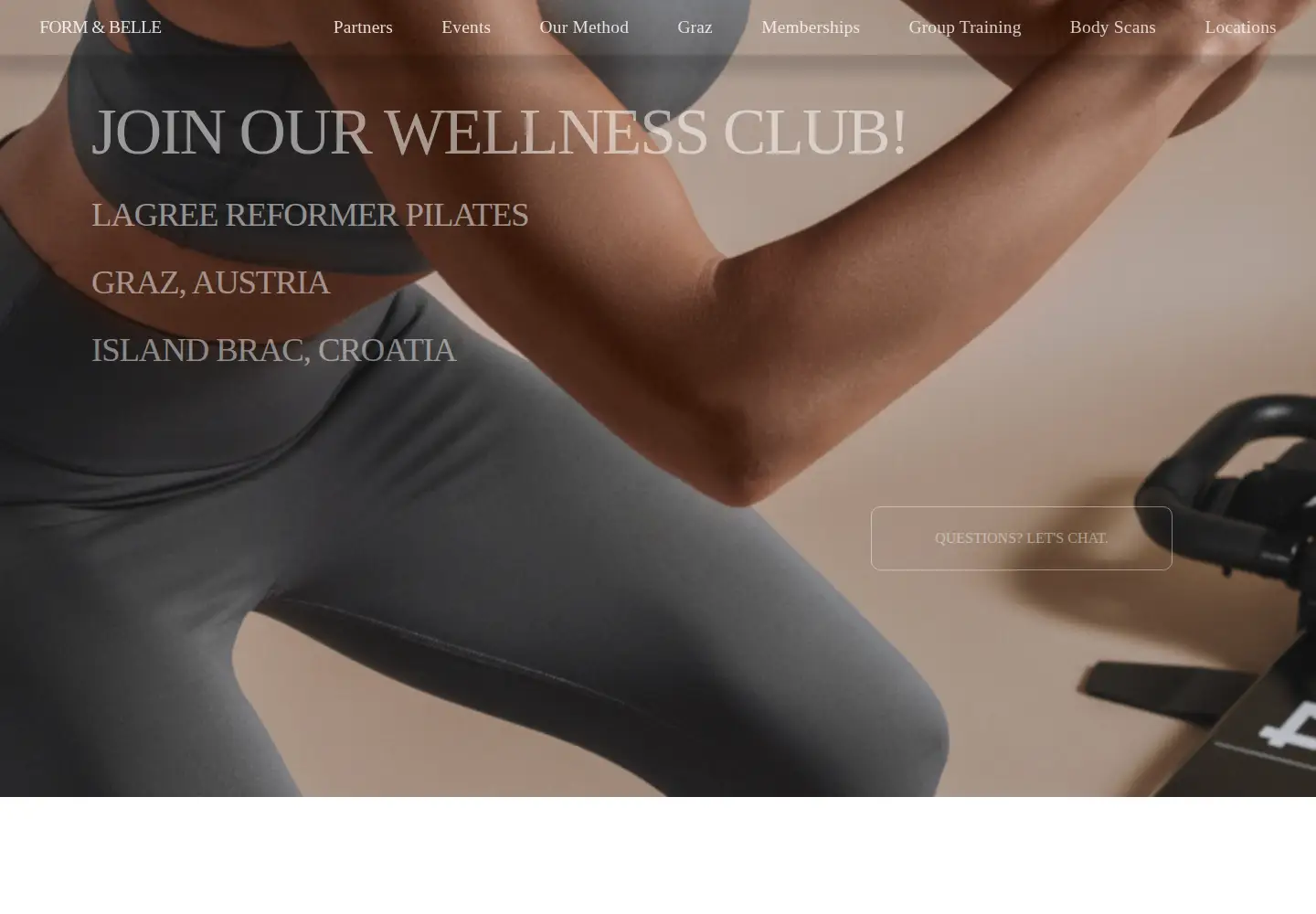 Captured homepage of formandbelle.com in the current scan