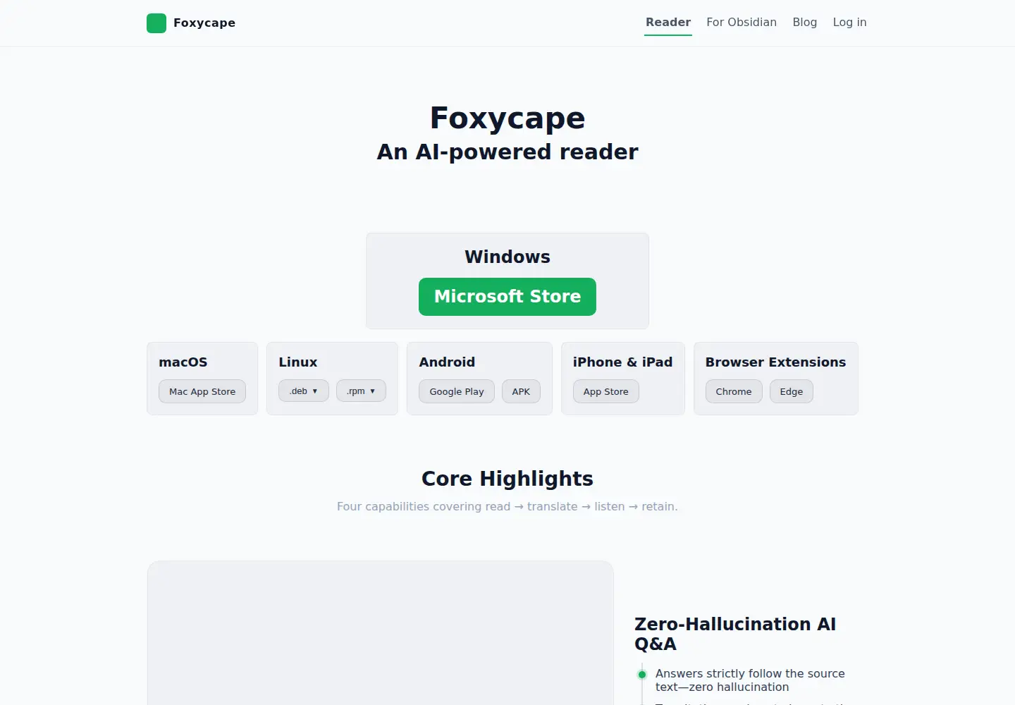 Screenshot of foxycape.com