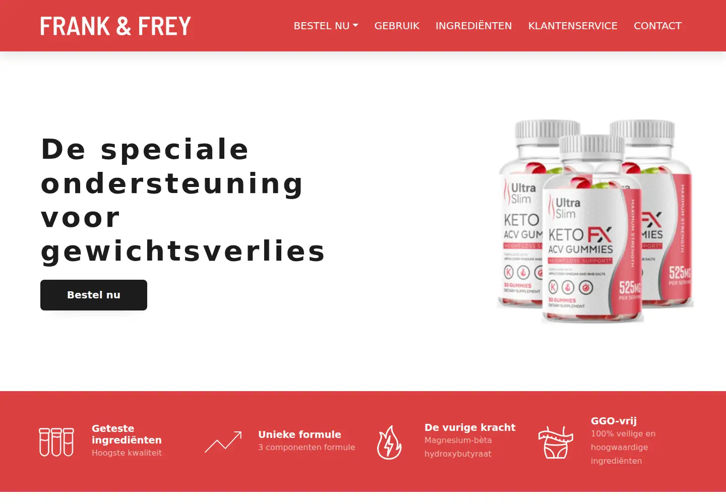 Captured homepage of frankandfrey.com in the current scan