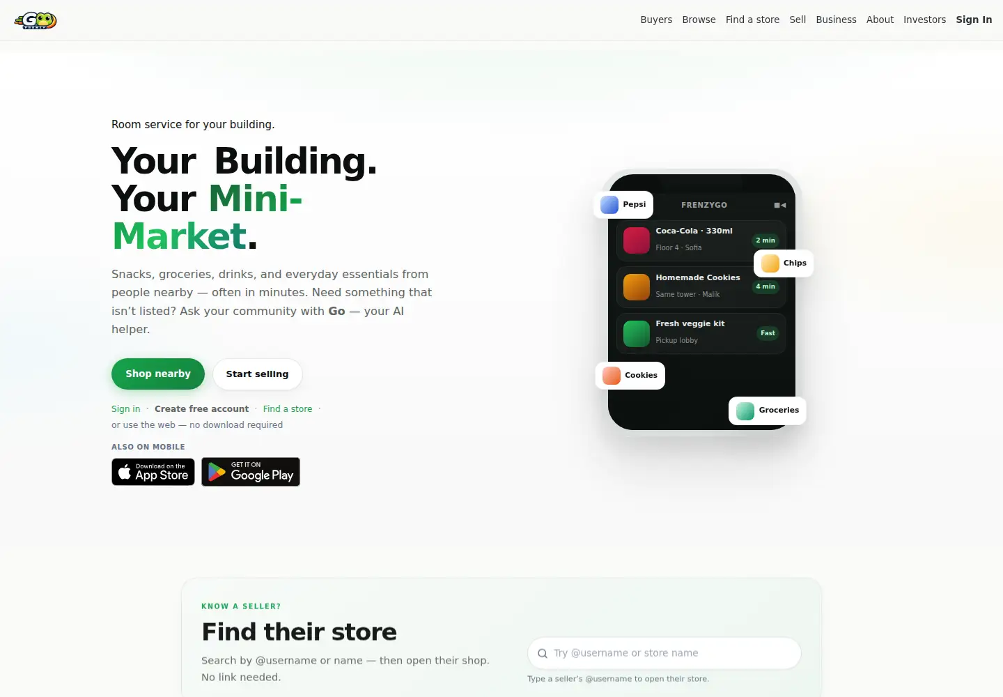 Screenshot of frenzygo.com