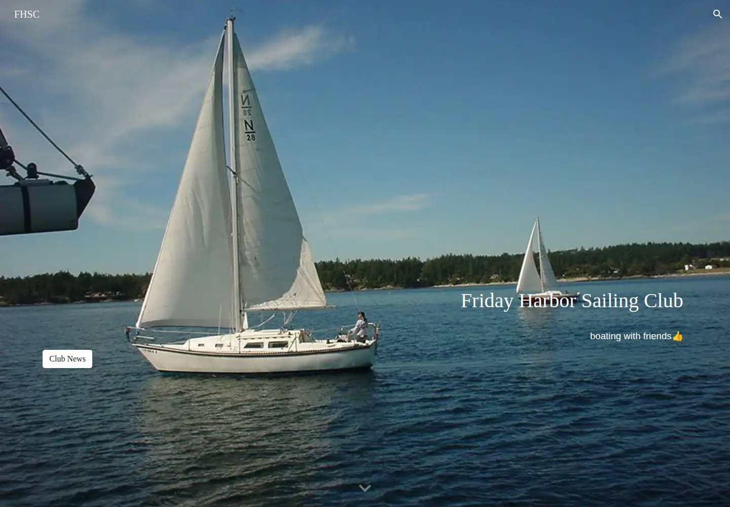 Captured homepage of fridayharborsailing.com in the current scan