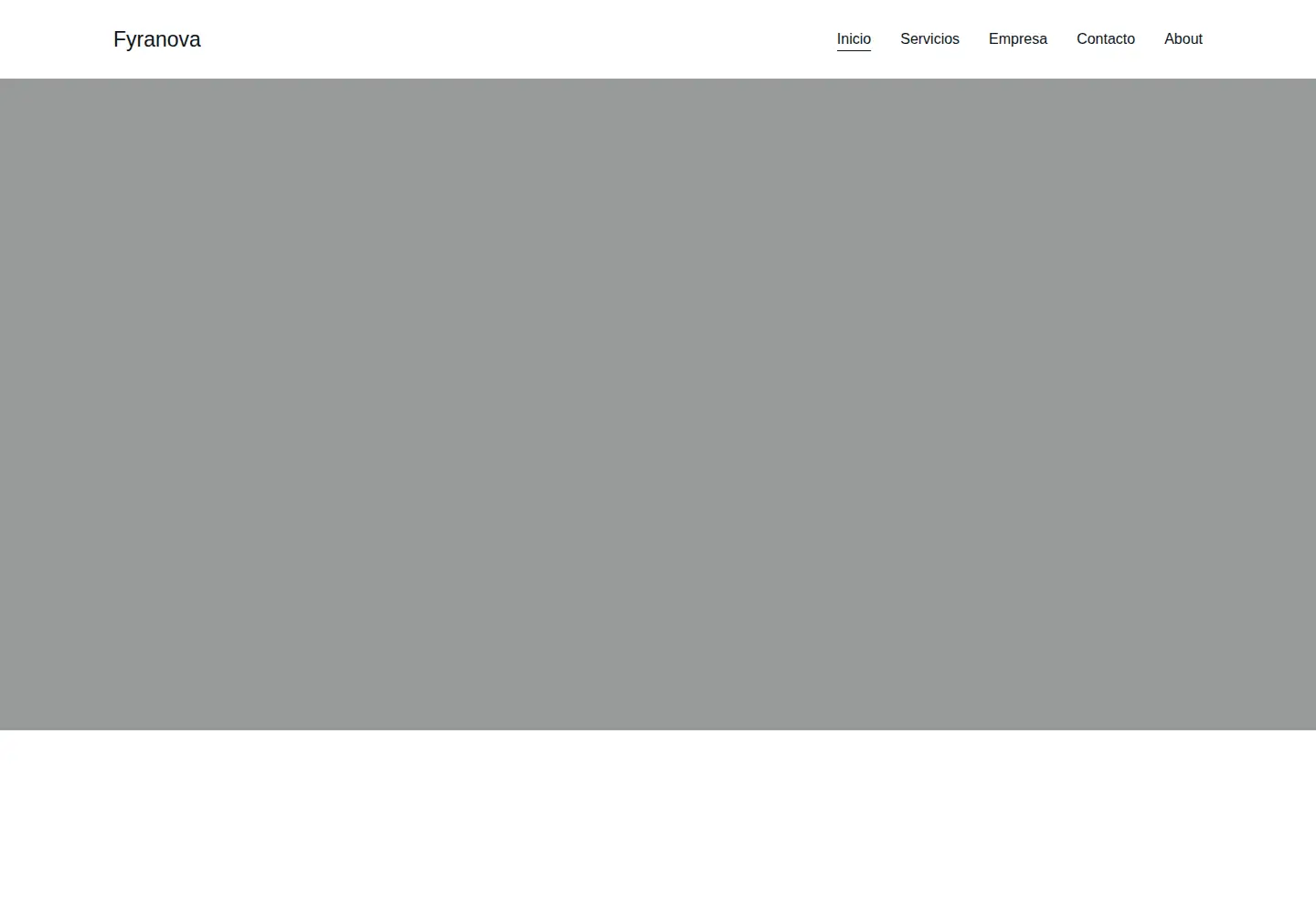 Captured homepage of fyranova.com in the current scan