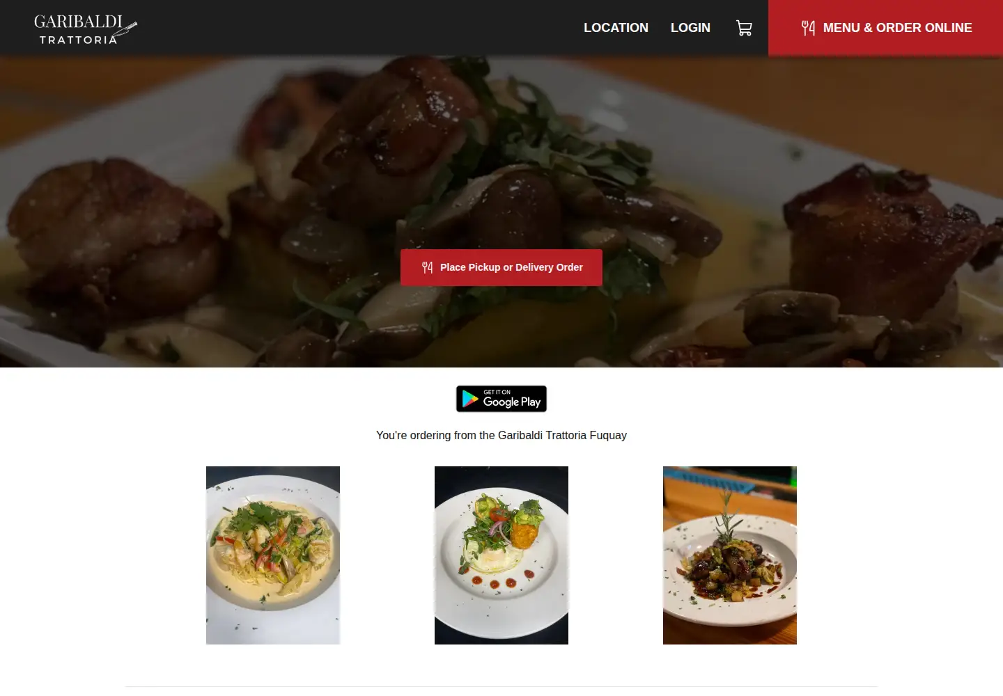 Screenshot of garibaldionline.com