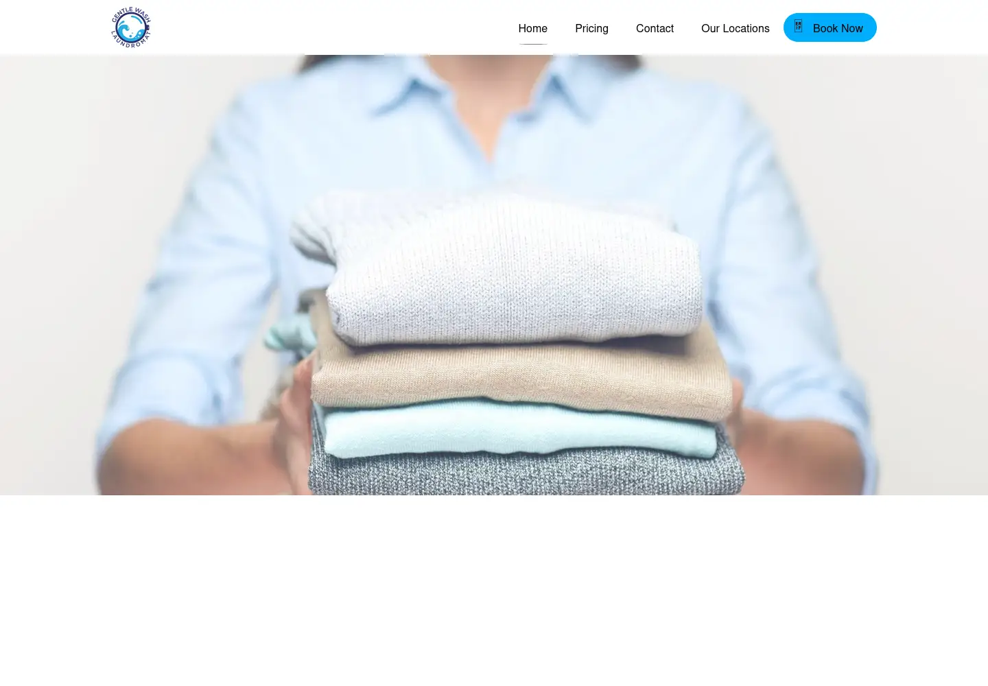 Screenshot of gentlewashlaundry.com