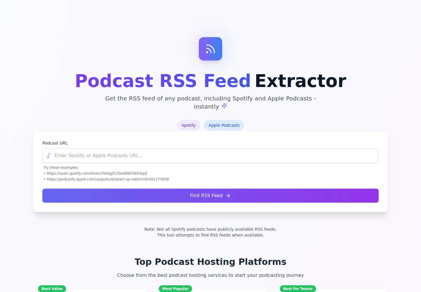 Screenshot of get-rss.com