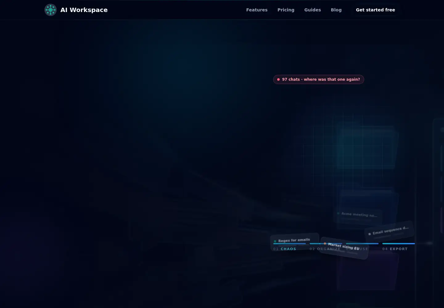Captured homepage of getaiworkspace.com in the current scan