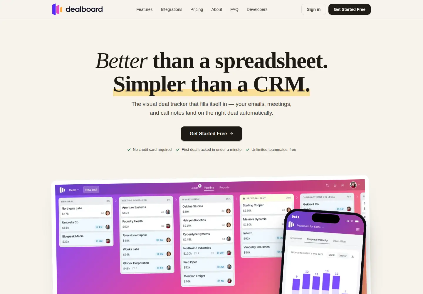 Screenshot of getdealboard.com