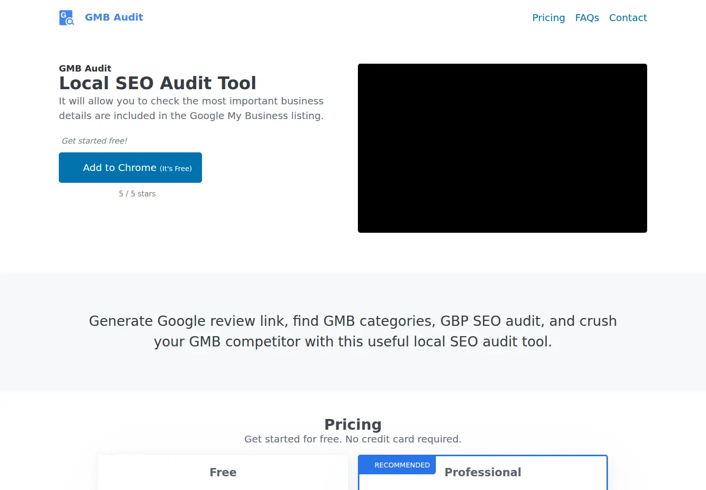 Captured homepage of getgmbaudit.com in the current scan