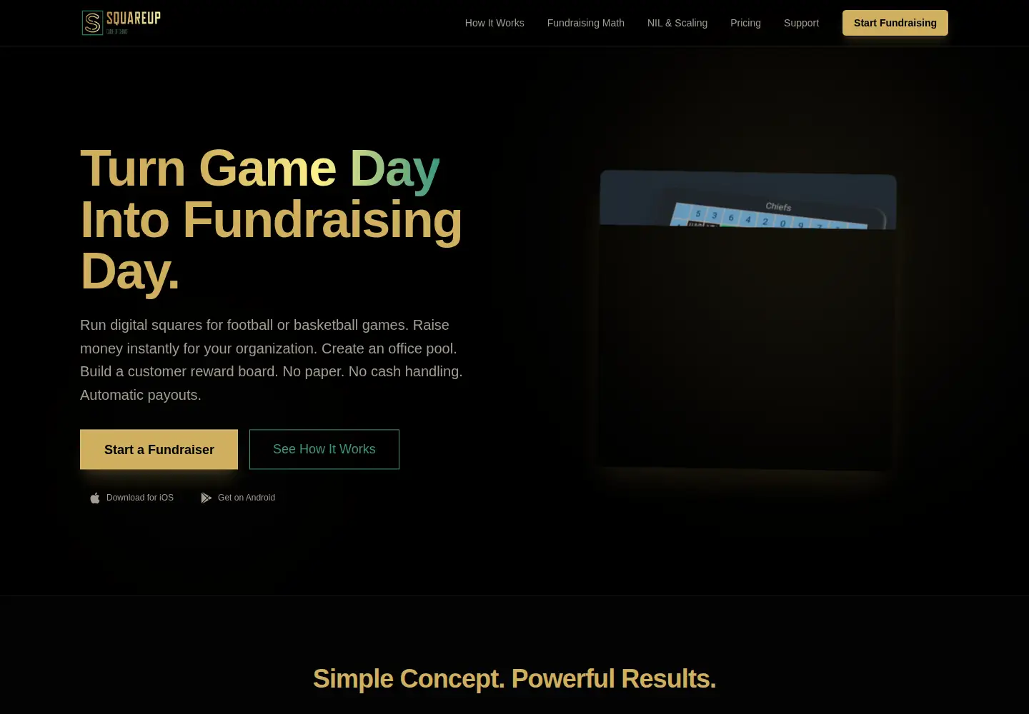 Screenshot of getsquareup.com