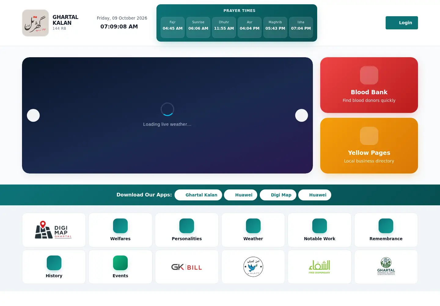 Screenshot of ghartal.com