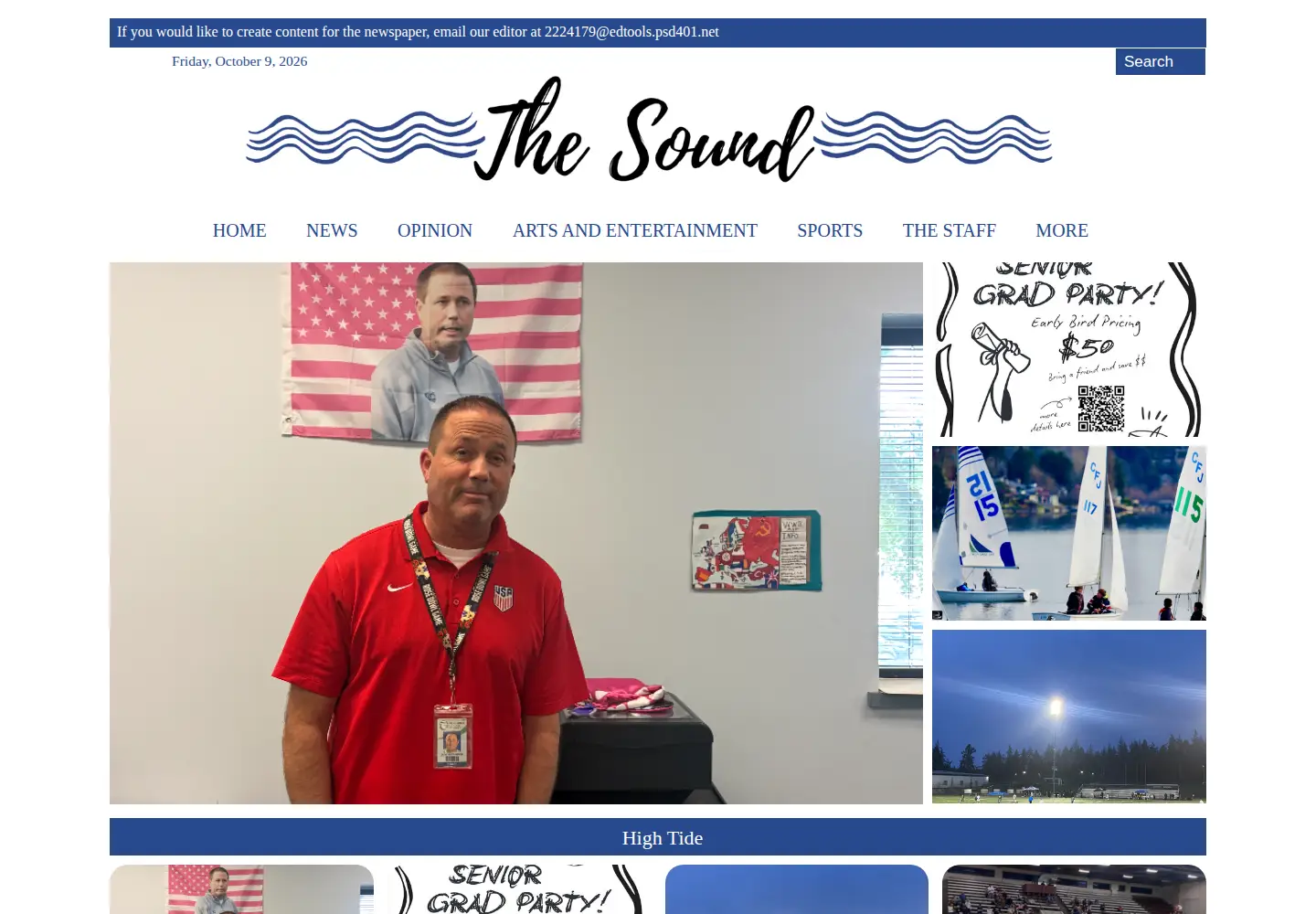 Captured homepage of gigharborsound.com in the current scan