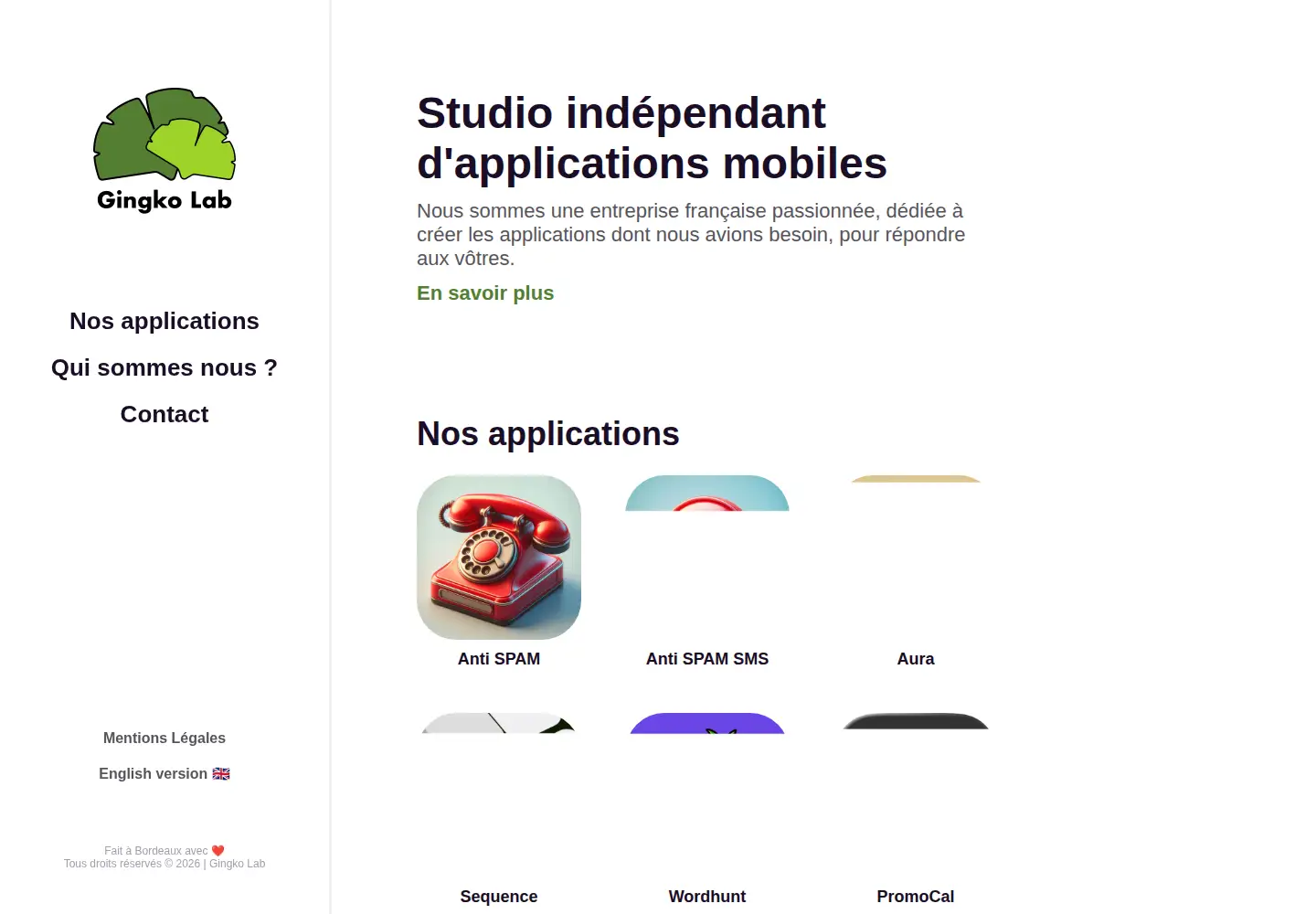 Screenshot of gingko-lab.com