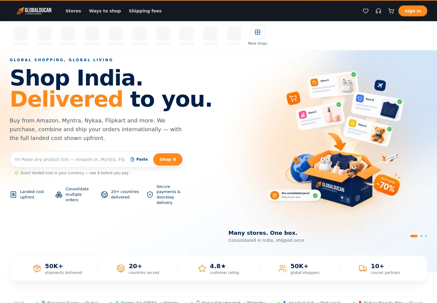 Screenshot of globalducan.com