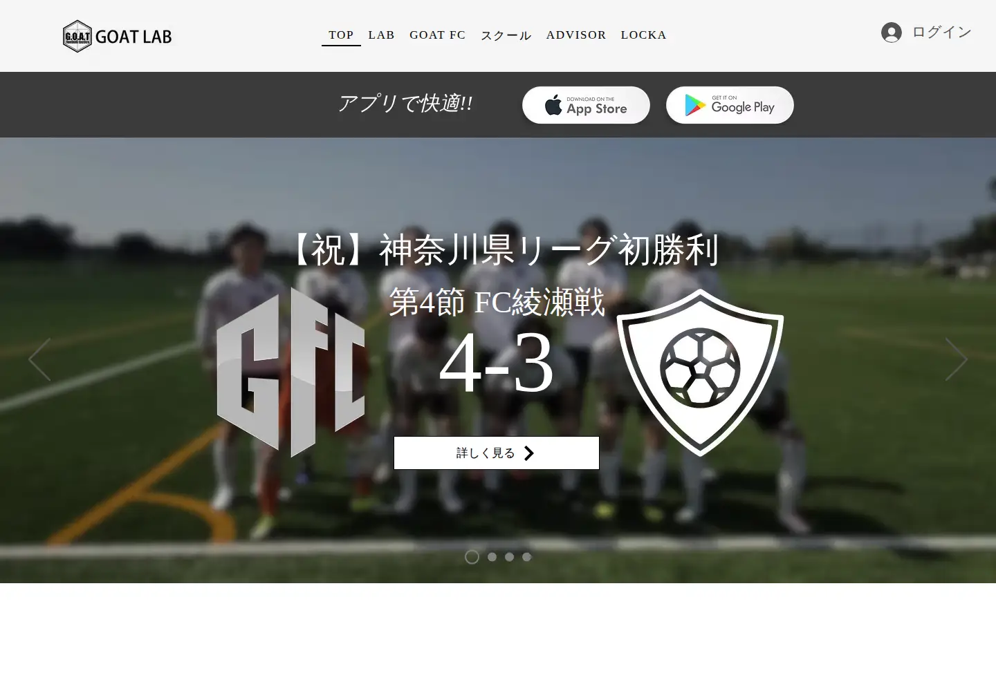 Captured homepage of goatft.com in the current scan
