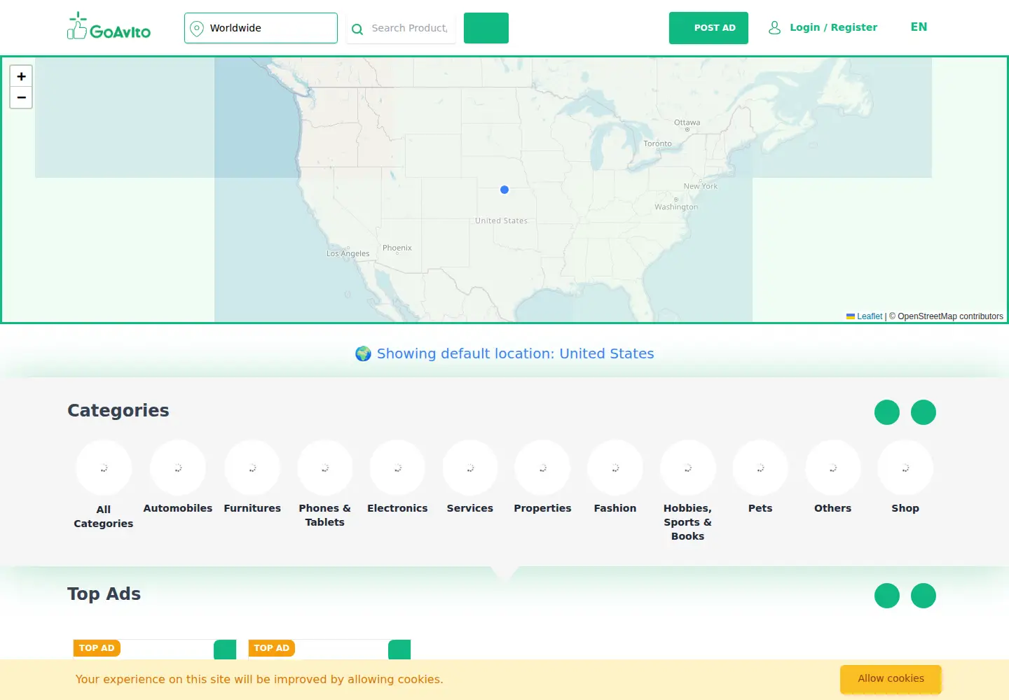 Screenshot of goavito.com