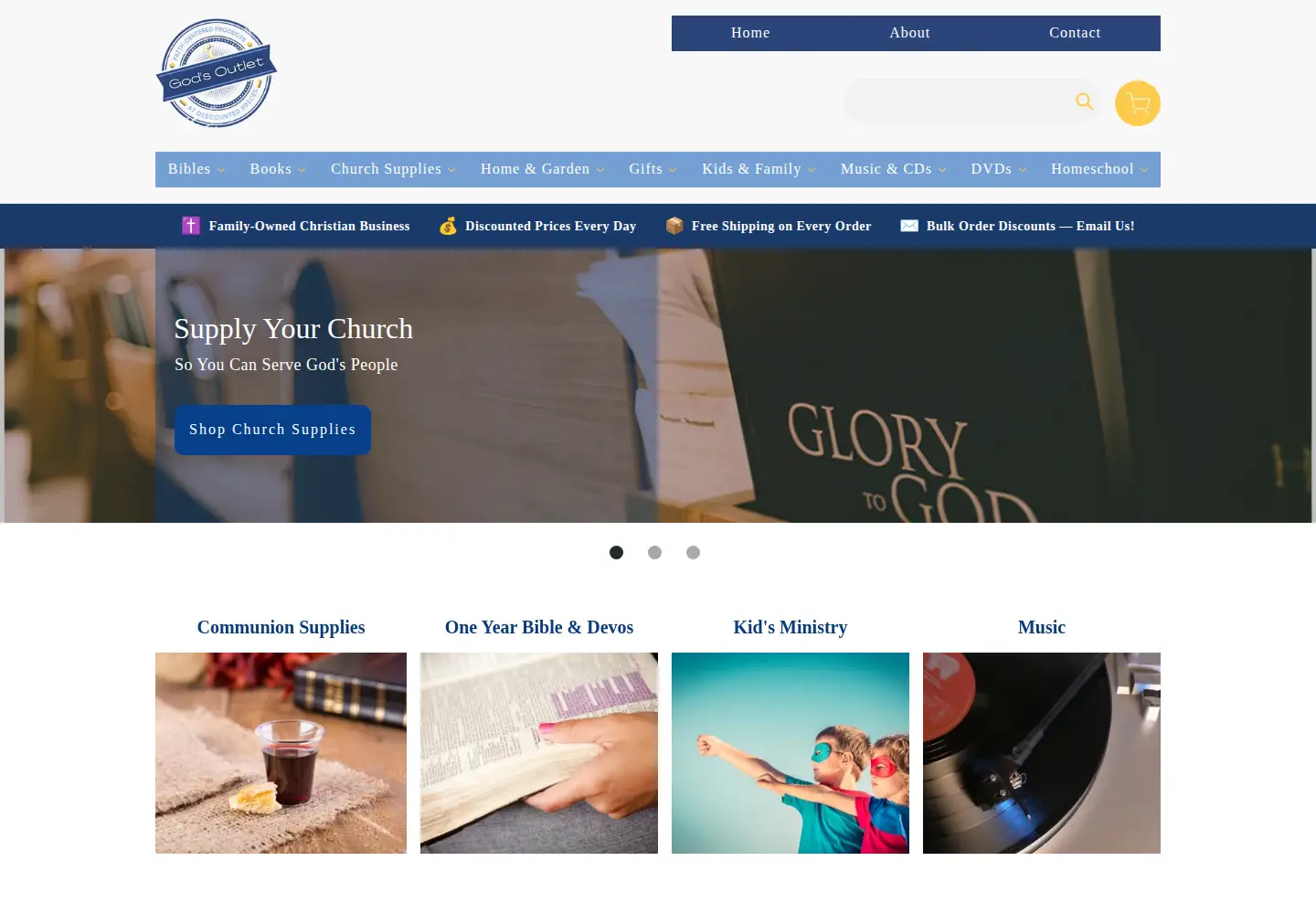 Captured homepage of godsoutlet.com in the current scan