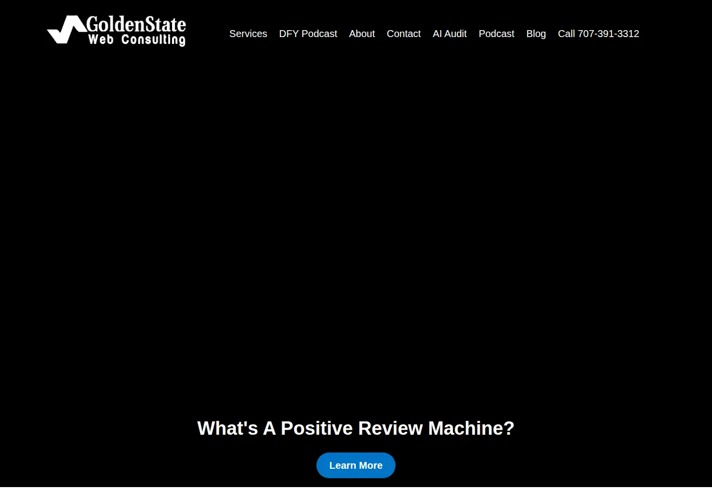 Captured homepage of goldenstatewebconsulting.com in the current scan