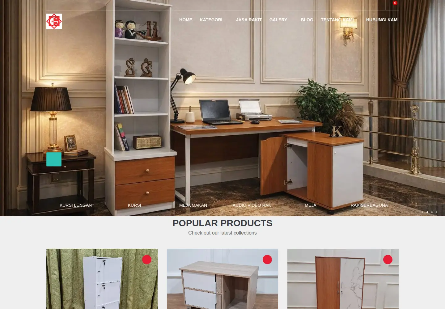 Captured homepage of gracemebel.com in the current scan