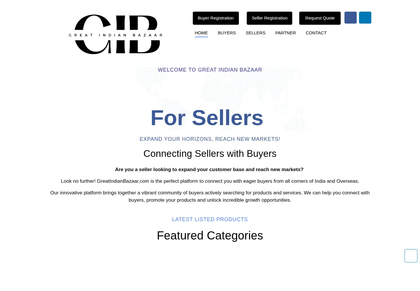 Screenshot of greatindianbazaar.com