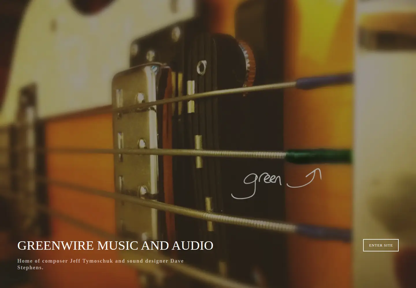 Screenshot of greenwiremusic.com