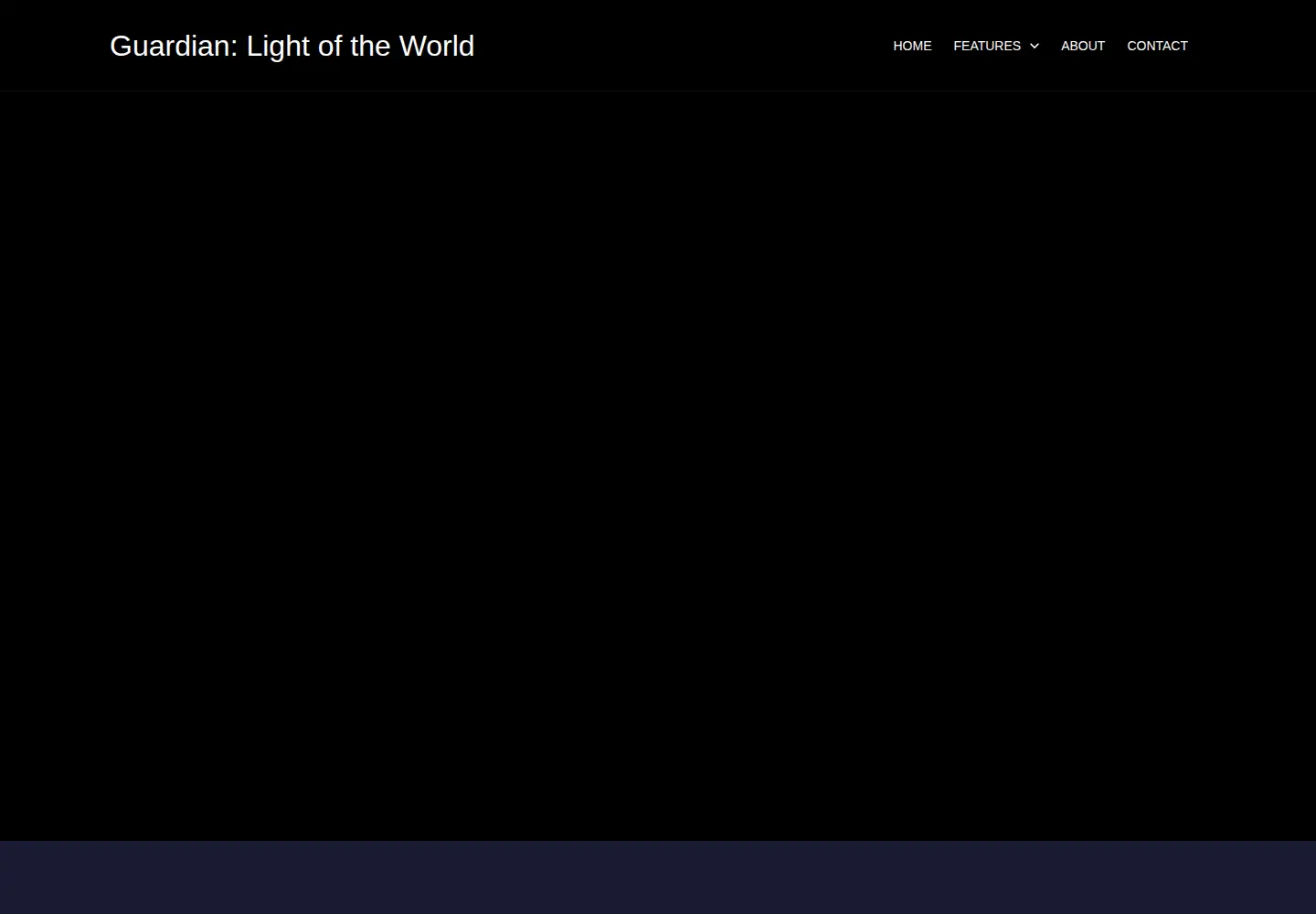 Captured homepage of guardianlightoftheworld.com in the current scan