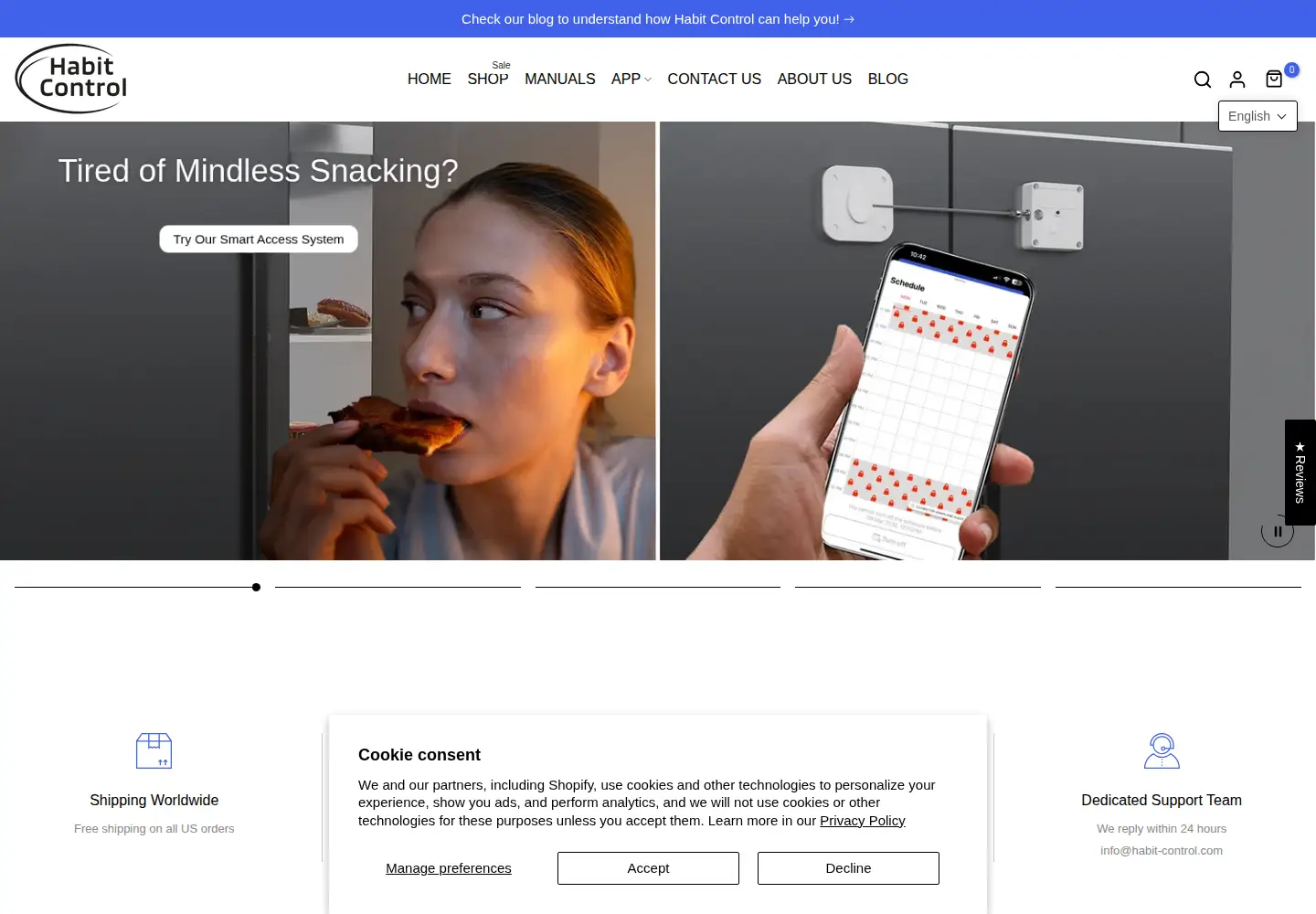 Screenshot of habit-control.com