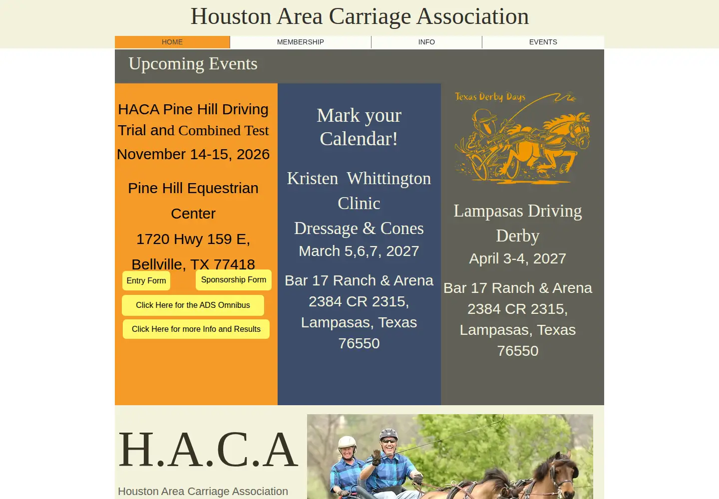 Captured homepage of hacaclub.com in the current scan