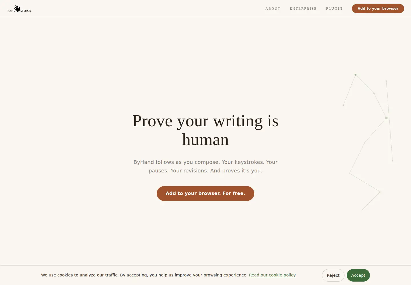 Screenshot of handstencil.com