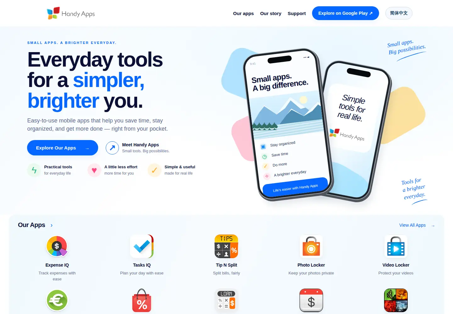 Screenshot of handyappsforlife.com