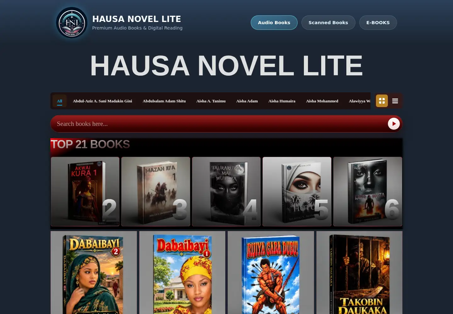 Screenshot of hausabook.com