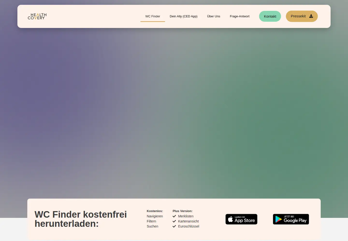Screenshot of health-covery.com