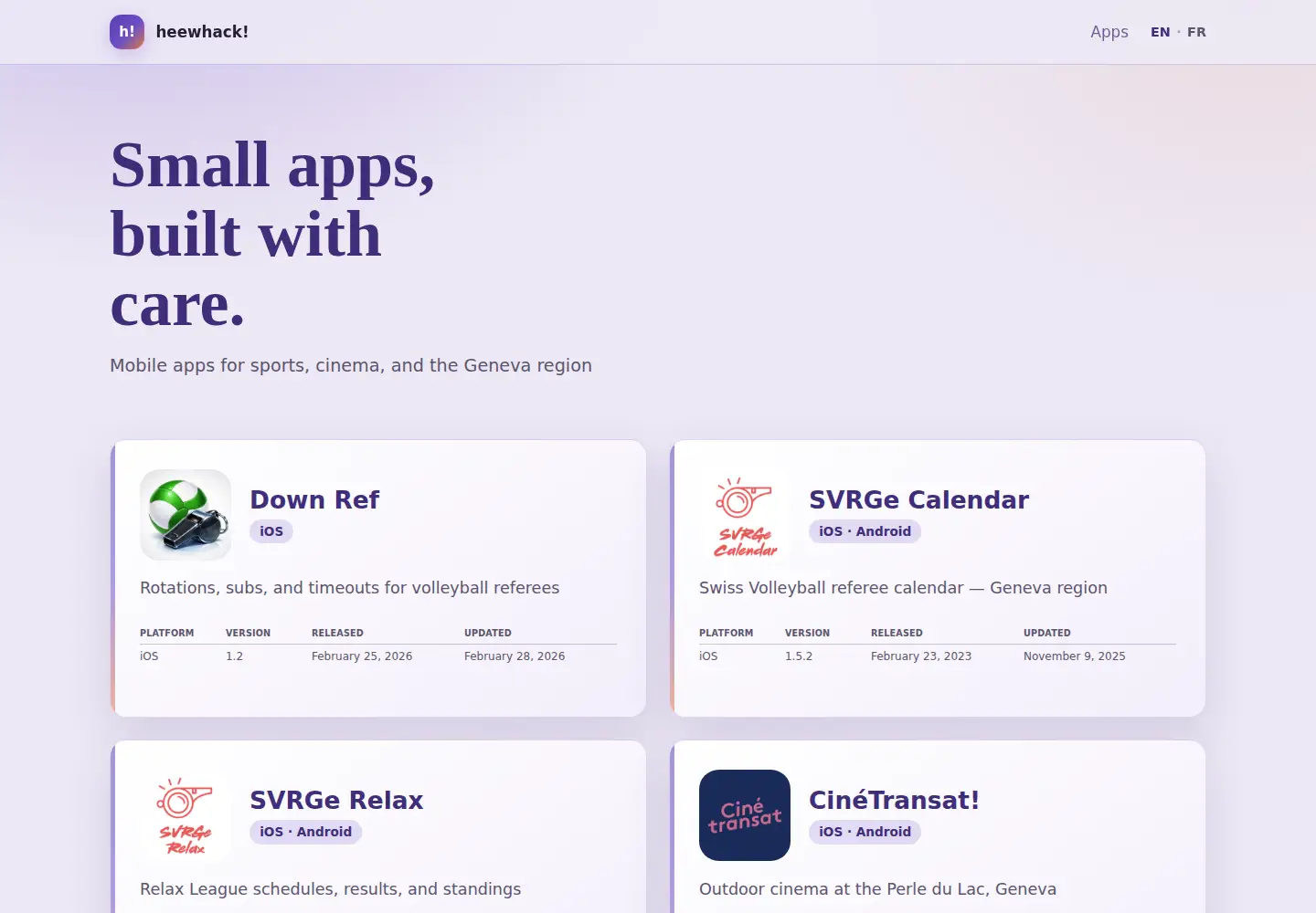 Screenshot of heewhack.com