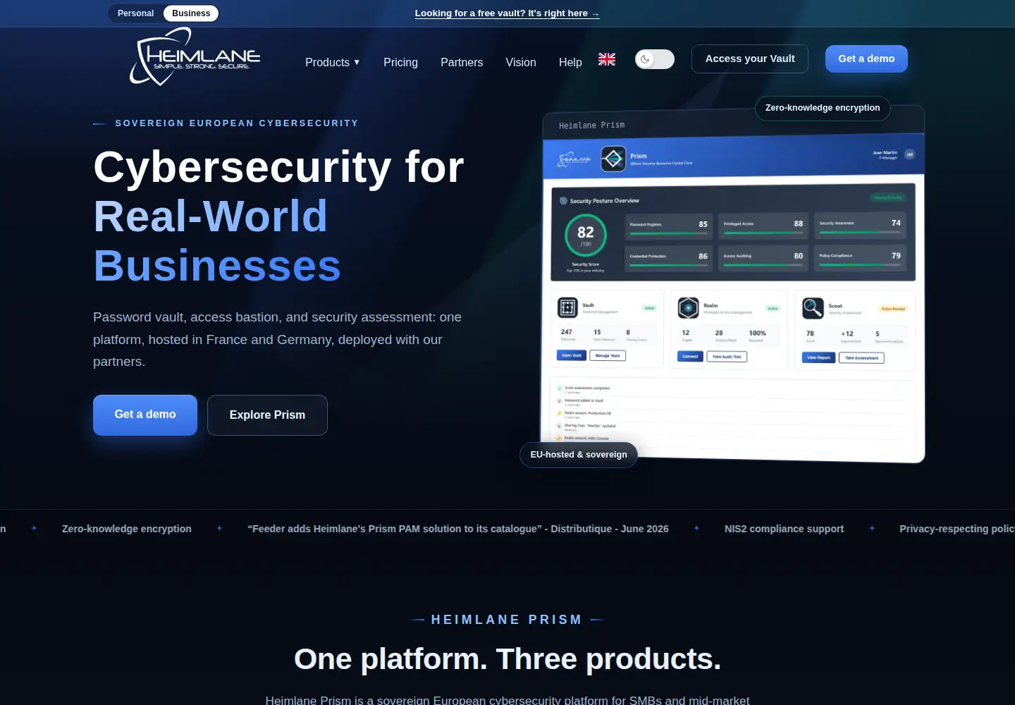 Screenshot of heimlane.com