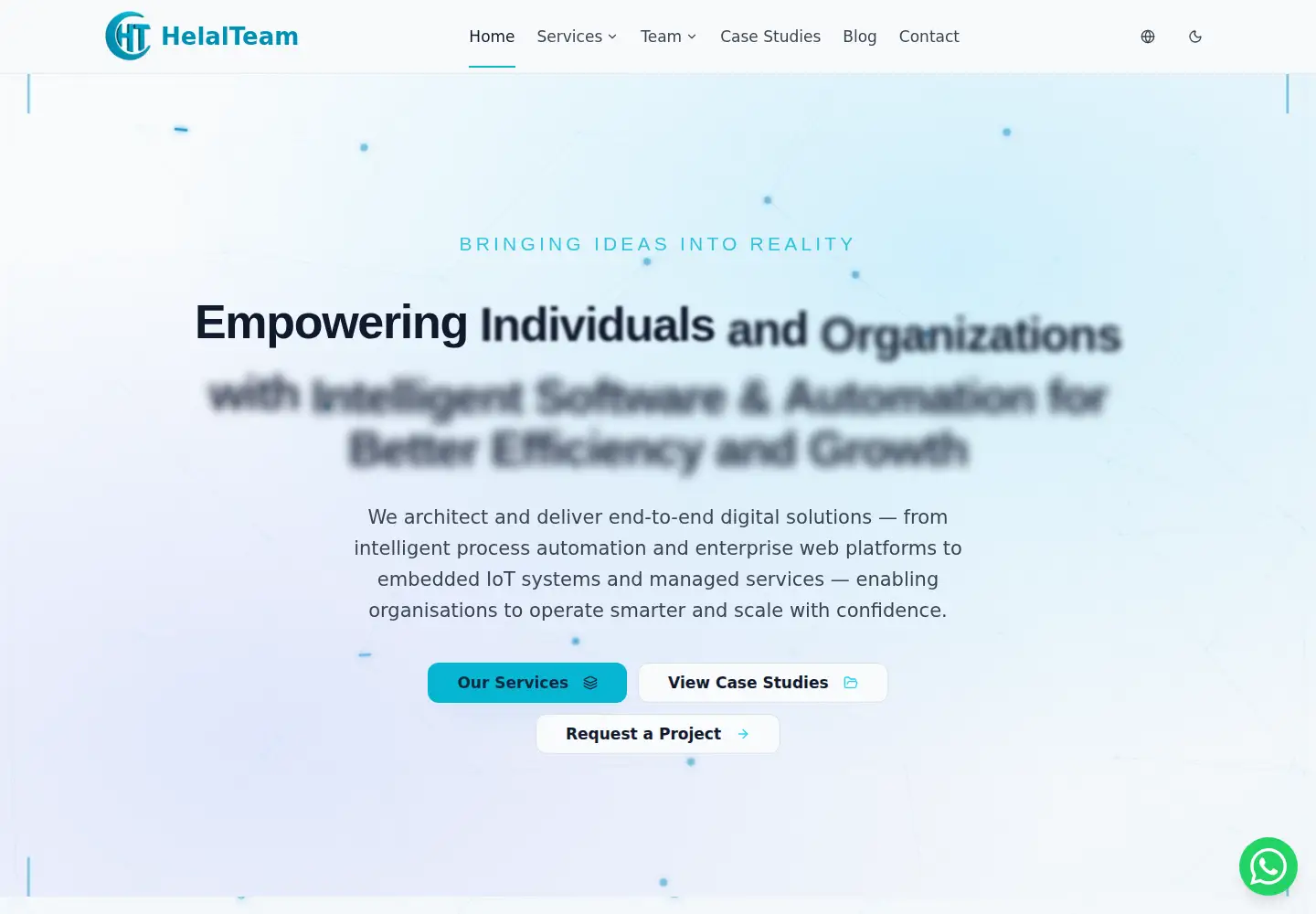 Captured homepage of helalteam.com in the current scan