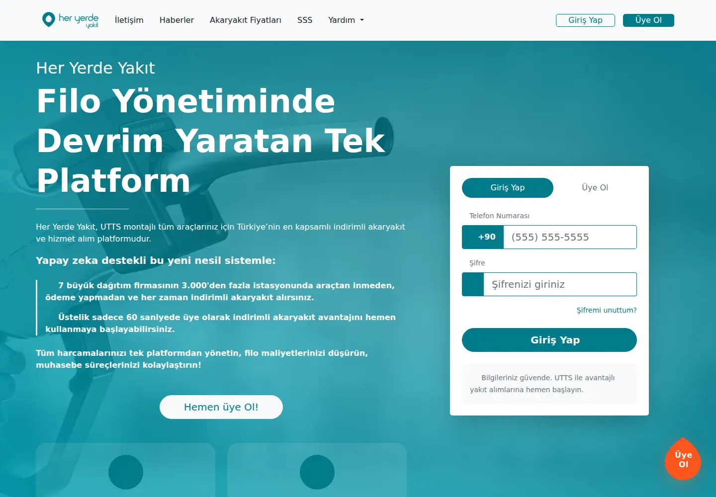 Screenshot of heryerdeyakit.com