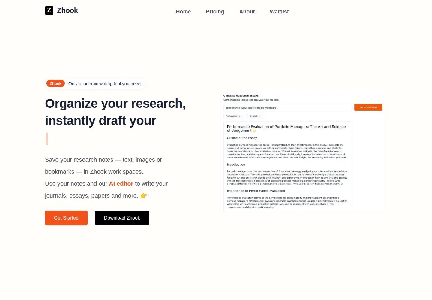 Screenshot of heyzhook.com