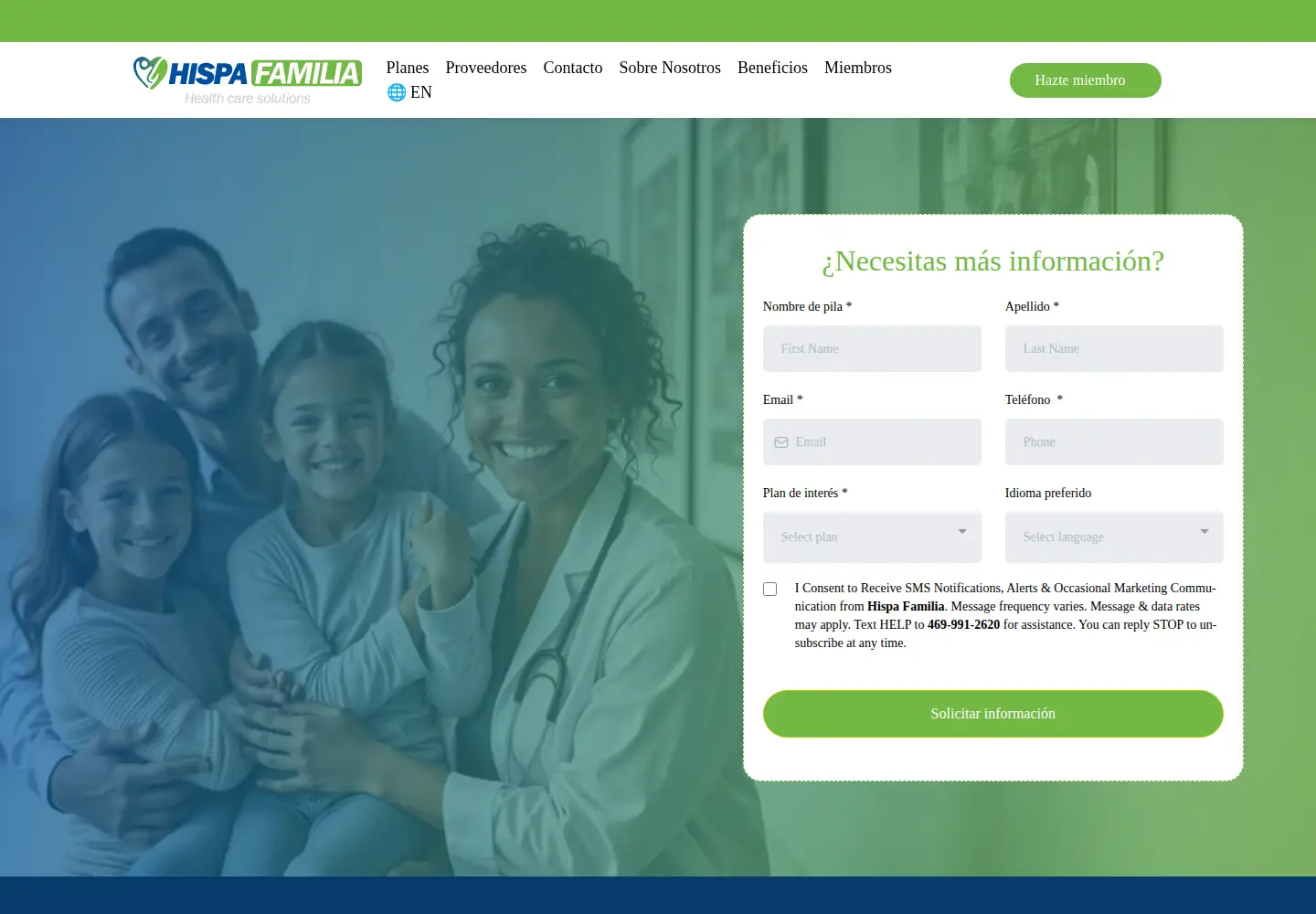 Screenshot of hispafamilia.com