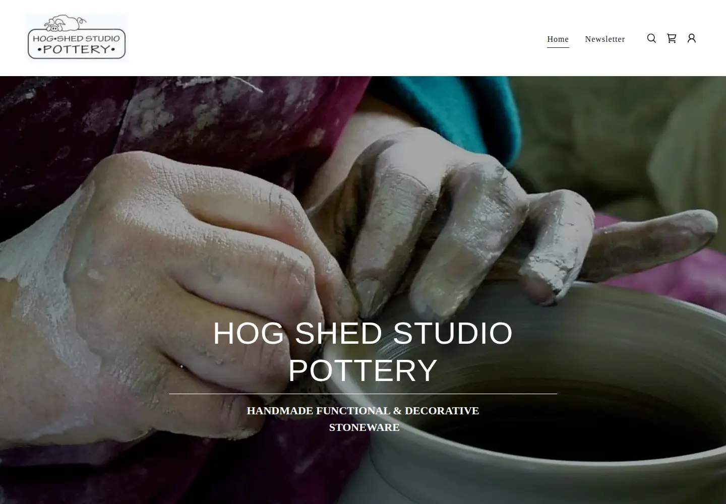 Screenshot of hogshedstudio.com