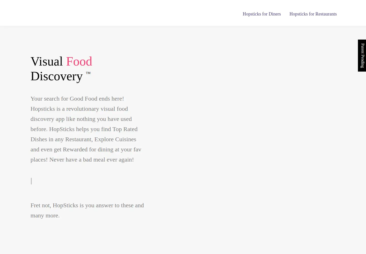 Screenshot of hopsticks.com