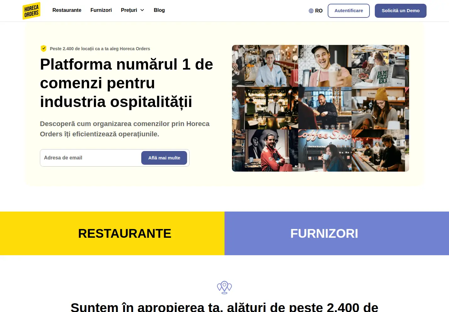Screenshot of horecaorders.com