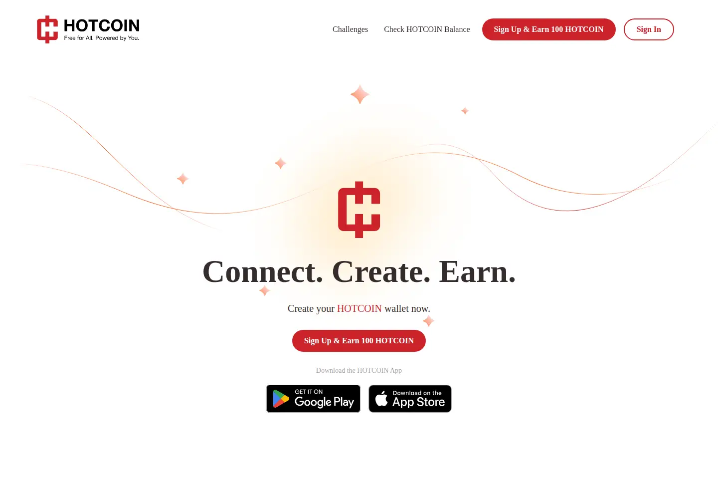 Captured homepage of hotcoinapp.com in the current scan