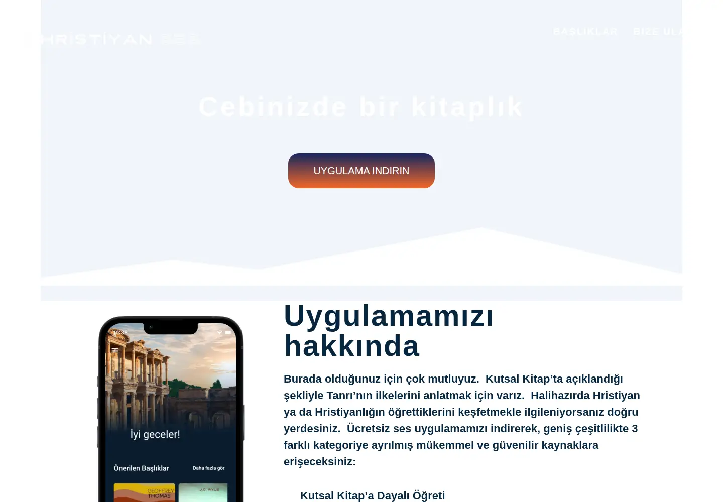 Screenshot of hristiyanses.com