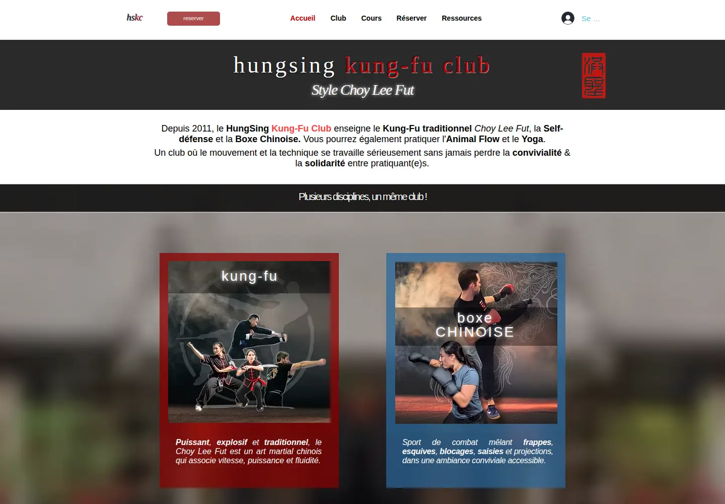 Captured homepage of hungsing-kungfu.com in the current scan