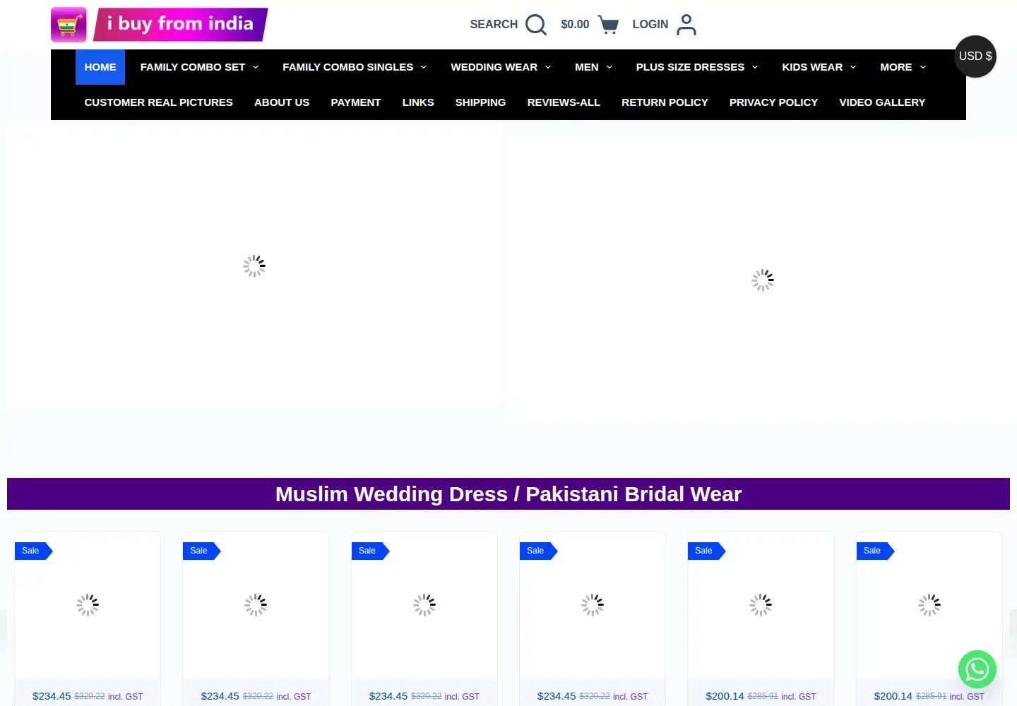 Captured homepage of ibuyfromindia.com in the current scan