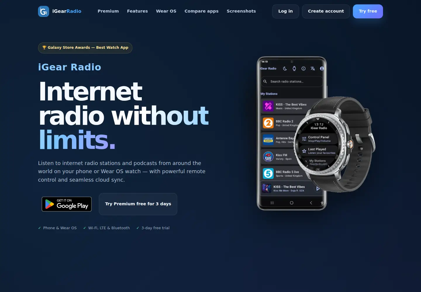 Screenshot of igearradio.com